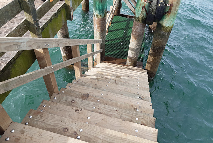 Cornwallis Wharf repairs