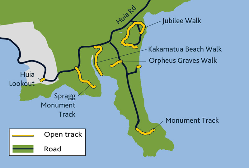 Cornwallis walks map